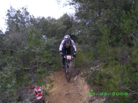 Trophé oxcitane vtt à uchaud en 2008
