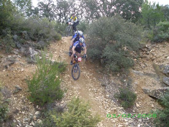 Trophé oxcitane vtt à uchaud en 2008