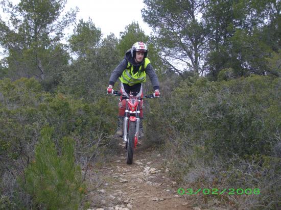 Trophé oxcitane vtt à uchaud en 2008