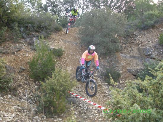 Trophé oxcitane vtt à uchaud en 2008