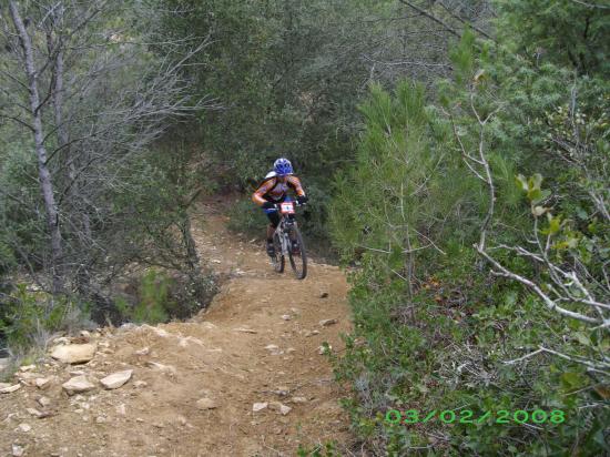 Trophé oxcitane vtt à uchaud en 2008