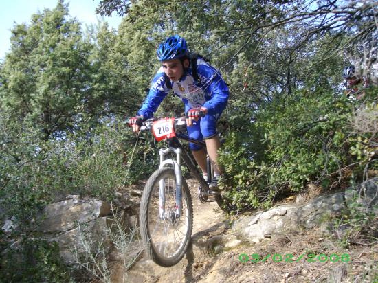Trophé oxcitane vtt à uchaud en 2008