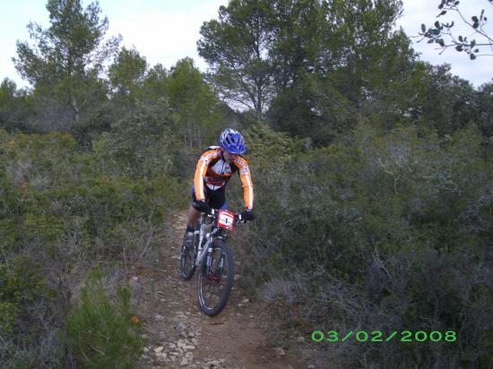 Trophé oxcitane vtt à uchaud en 2008